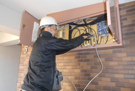 電波測定中